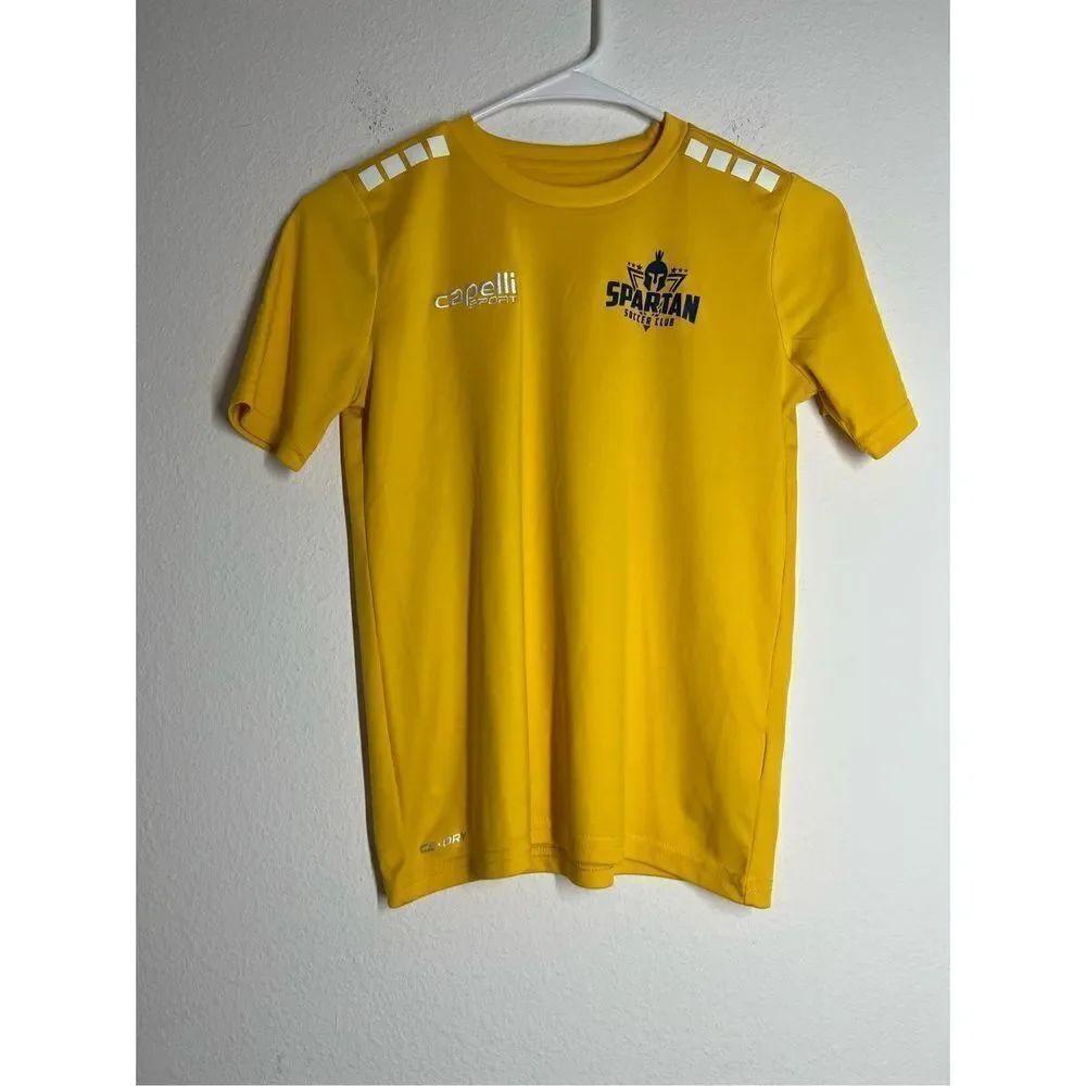 Capelli Sport Boys T-shirt Size 8Y(S) Yellow Blue